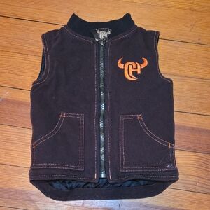 Kids Black and Orange Vest